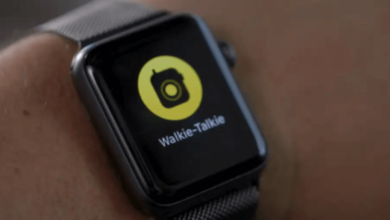walkie talkie on an apple watch