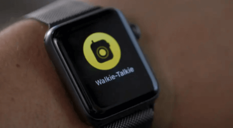 walkie talkie on an apple watch