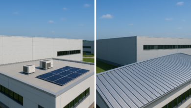 Flat Roofs vs. Metal Roofs: Which Is More Cost-Effective for Industrial Buildings in 2025?