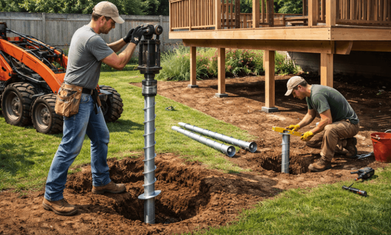Installing Helical Piers for Decks: A Simple Guide